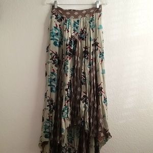 Free People Boho High-Low Skirt